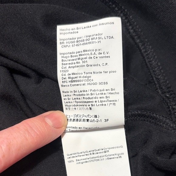 Hugo Boss Black Short-Sleeved Hoodie with Logo - Picture 9 of 12